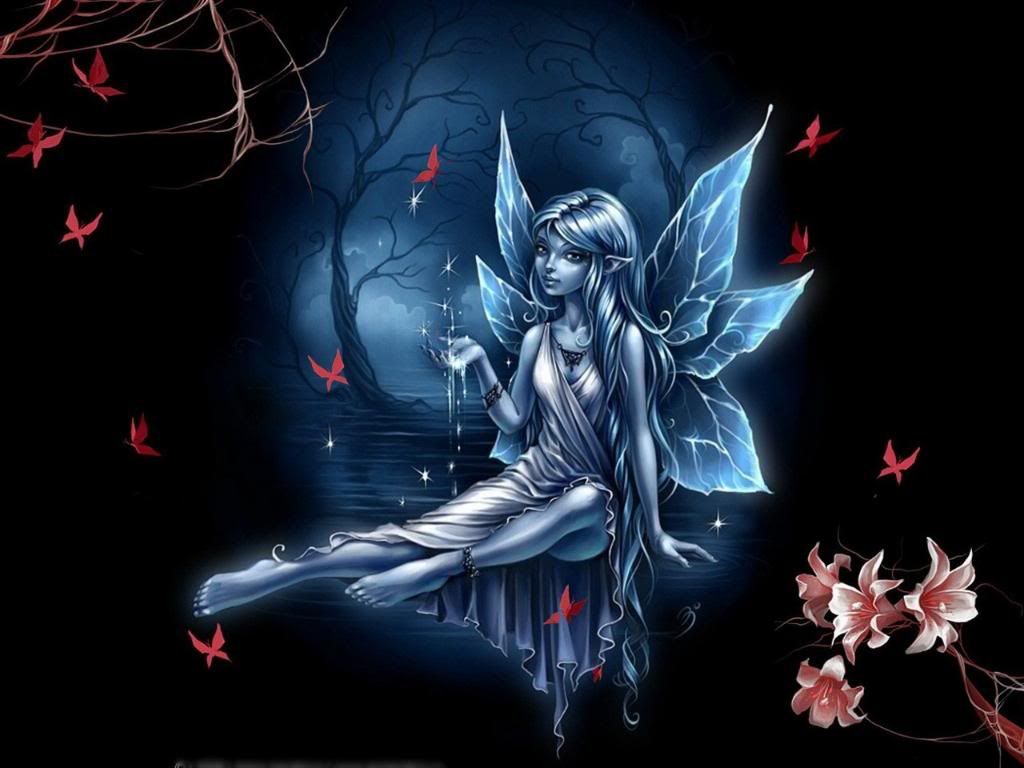 Fairy At Night Wallpaper