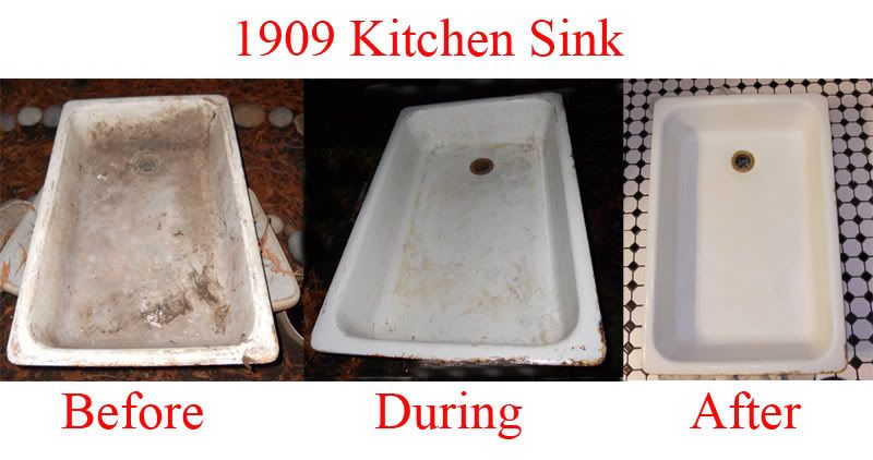 cleaning without chemicals Old Stained porcelain sink ecohip.co.uk