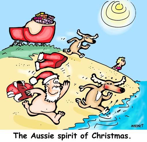 Aussie Santa Cartoon Pictures, Images and Photos
