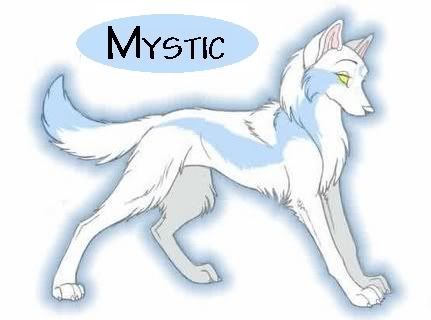 Anime Wolves Running. Blue and White Anime Wolf