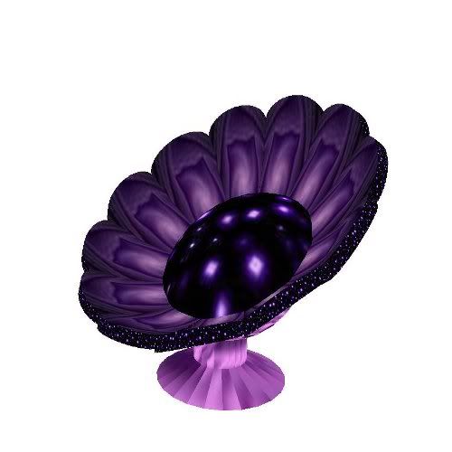 flower chair purple