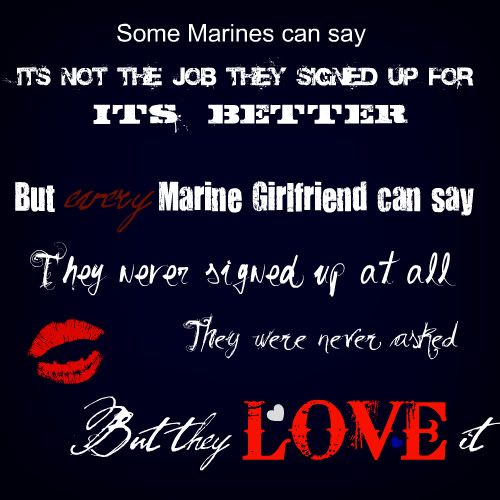 ... of how it feels to fall in love with your marine author unknown