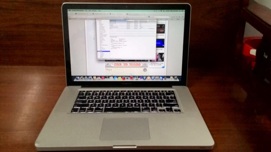 Macbook Pro 15.4 Early 2011 Quad Core i7-2ghz/8GB/256GB SSD/AMD 6490M còn mới giá tốt - 2