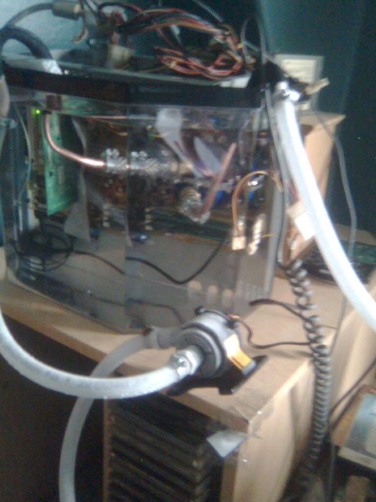 mineral oil + water cooling system?