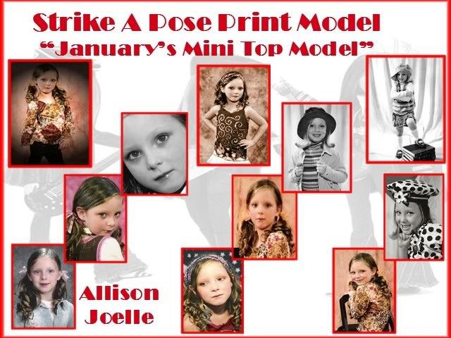 Strike A POse January's Mini Print Model