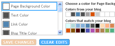 Blogger - Font and Colors