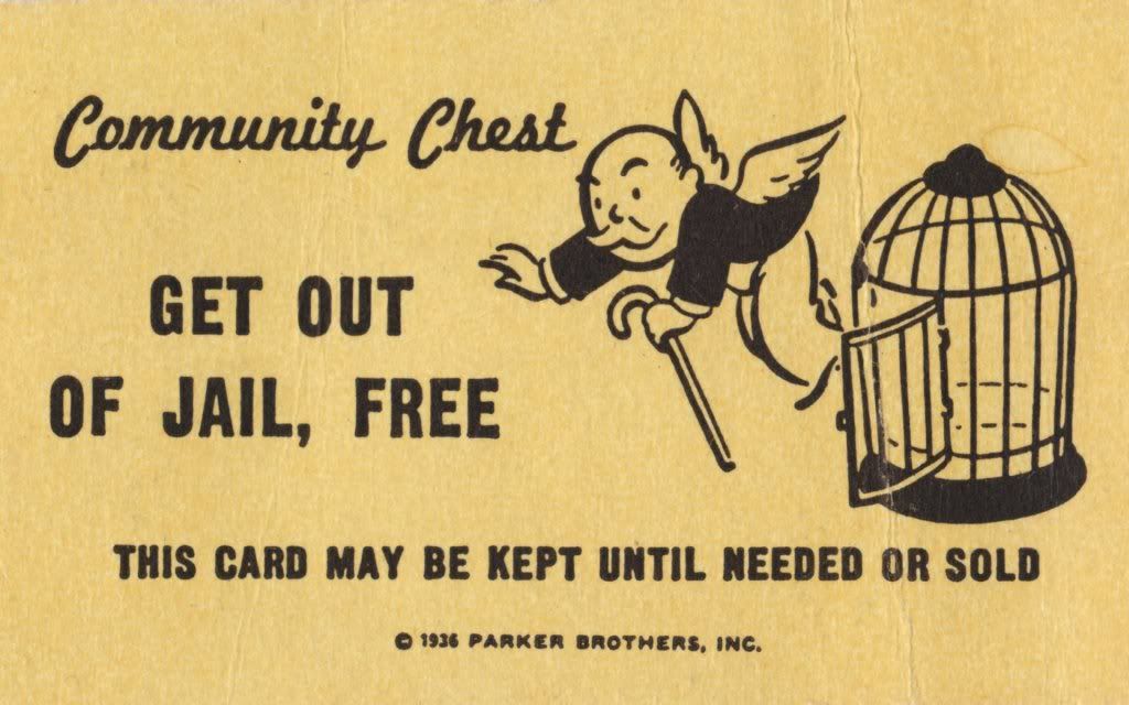 Get out of jail free card Pictures, Images and Photos
