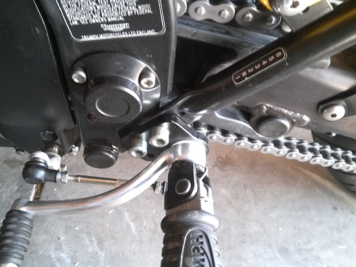 TBS gear shifter slop fix Triumph Rat Motorcycle Forums