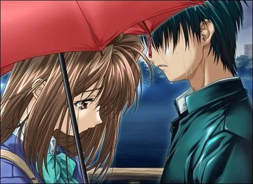 +AnImE cOuPlE uNdEr tHe RaIn+ Pictures, Images and Photos