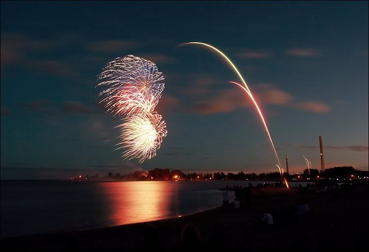 beachwithfireworks.jpg fireworks at the beach image by jhennyj28