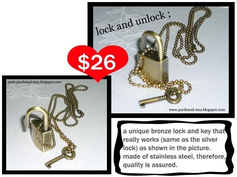 bronze lock