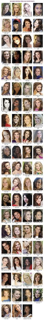 Miss Georgia Teen USA 2012 – Contestants