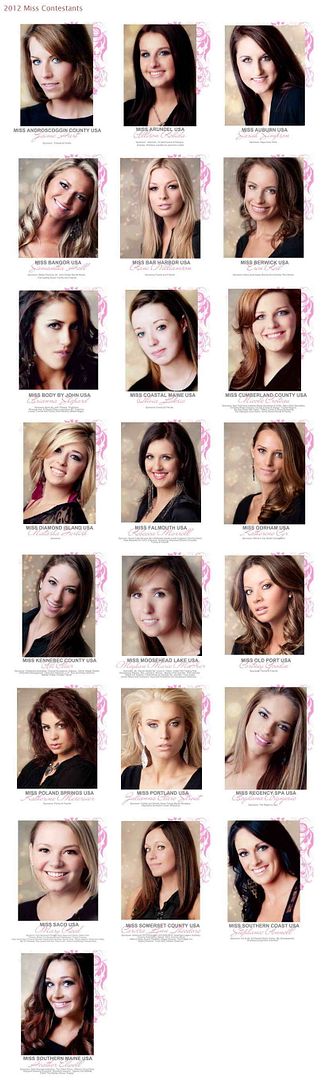 Miss Maine USA 2012 - Contestants