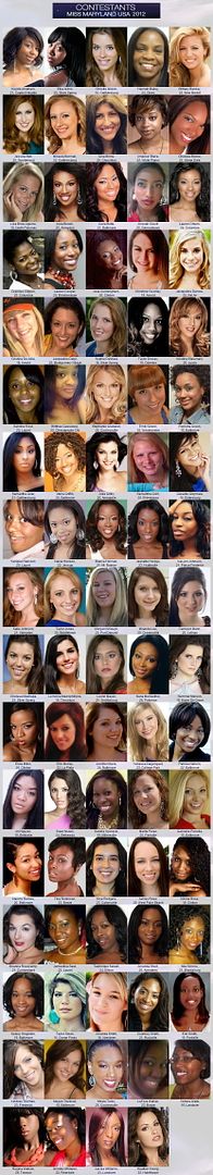Miss Maryland USA 2012 - Contestants