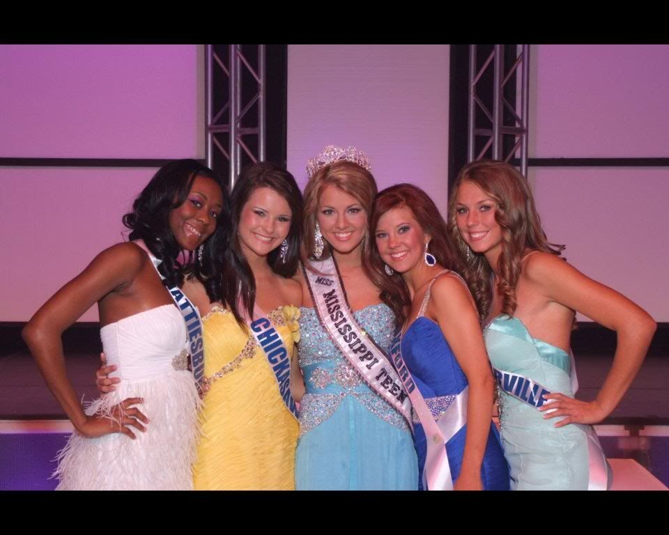Jessica Carter Miss Mississippi Teen USA 2012 with Top 5