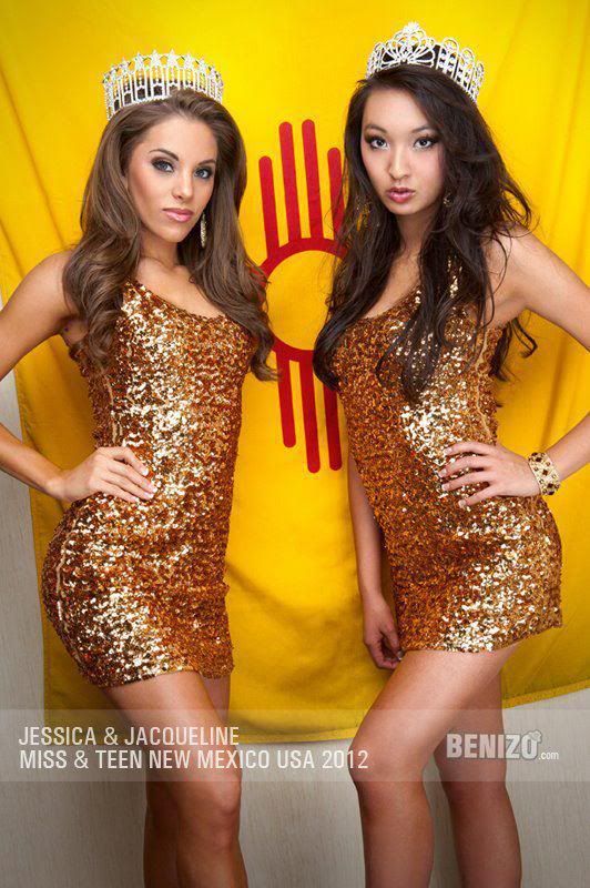 (R) Jacqueline Cai - Miss New Mexico Teen USA 2012 and (L) Jessica Martin - Miss New Mexico USA 2012