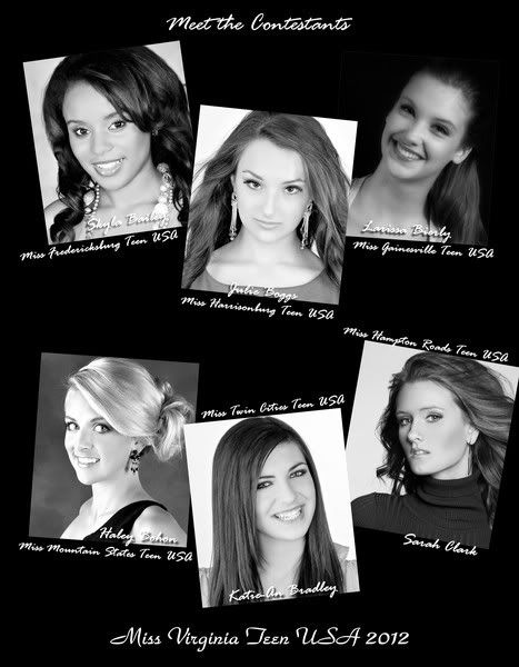 Miss Virginia Teen USA 2012 - Contestants