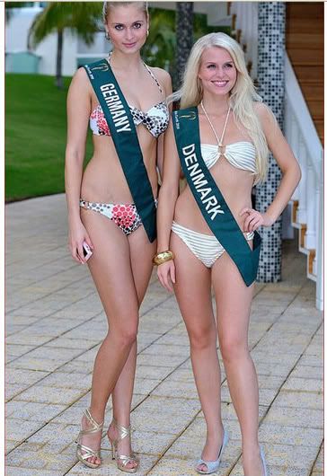 Miss Earth 2010 Contestants Bikini Photoshoot, Miss-Earth-2010-Germany-Denmark-Bikini