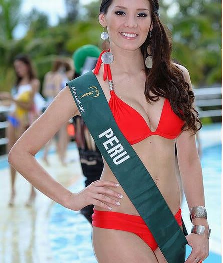 Miss Earth 2010 Contestants Bikini Photoshoot, Miss-Earth-2010-Peru-Bikini