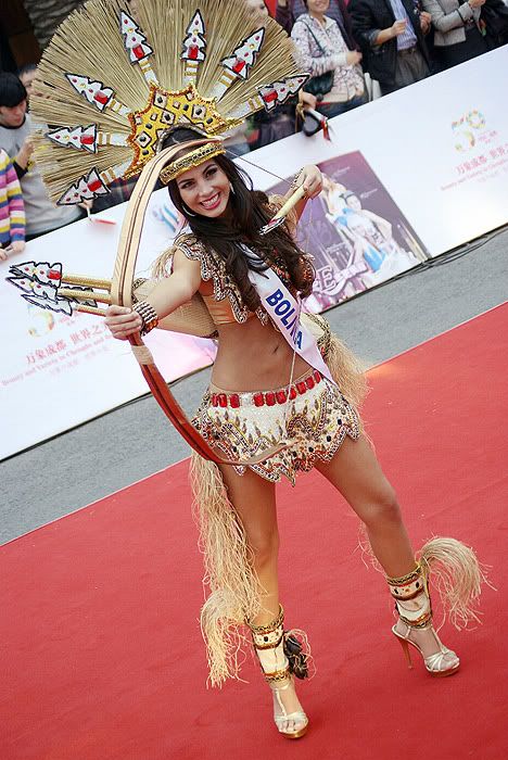 miss international 2010 national costume bolivia ximena vargas