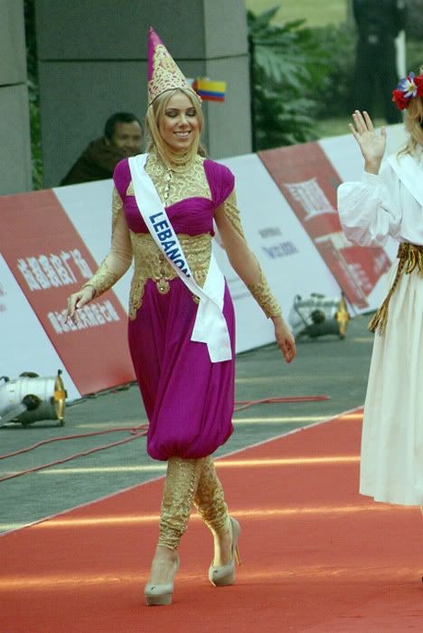 miss international 2010 national costume lebanon daniella rahme