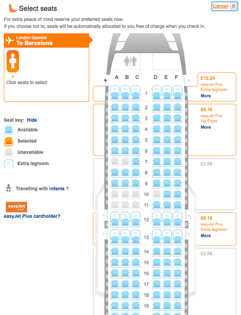 Easyjet Plane Seating Chart