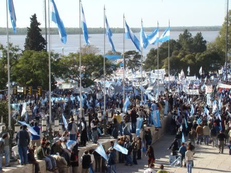 Acto del campo en Rosario por un paÃs federal, 25 de mayo de 2008