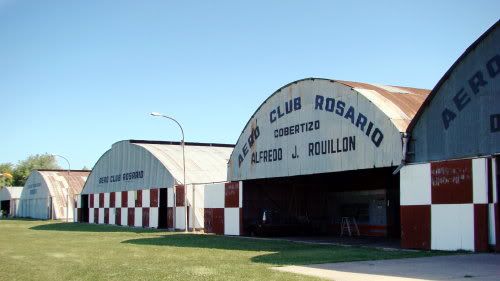 Hangars of the Aeroclub Rosario