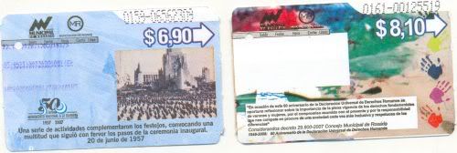 Rosario 6-trip prepaid bus cards, before and after December 26, 2007