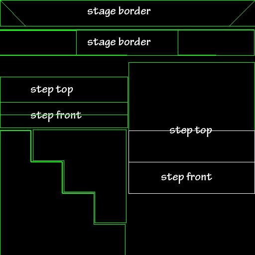 stairs and stage border