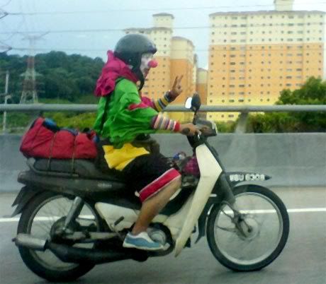 Clown On Motorcycle