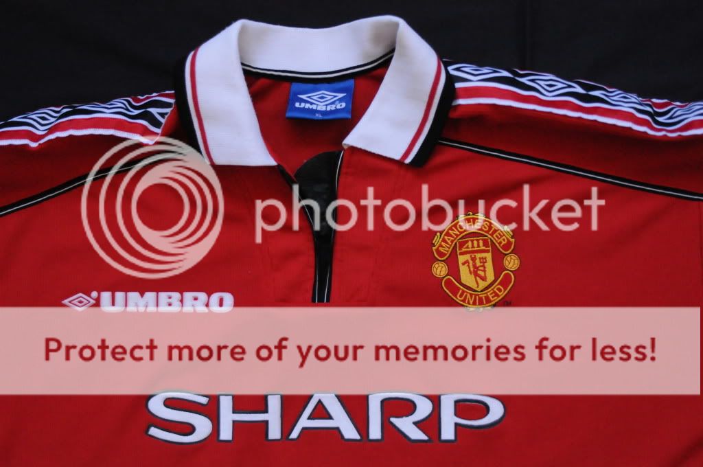 VTG MANCHESTER UNITED UMBRO JERSEY RED DEVILS CHICHARITO ROONEY 