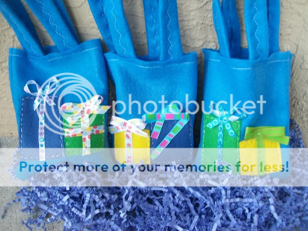 Thank you for coming # set felt bags~ party supplies  