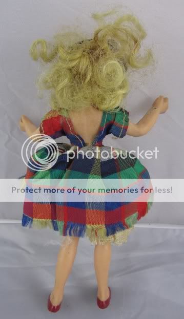 Vintage Flagg Flexible Doll Swiss Dancer Rubber Doll c 1950s  