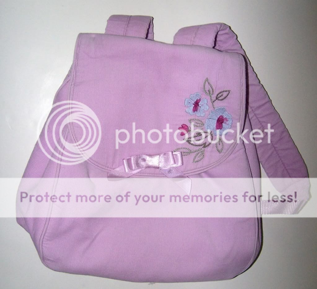 EC GYMBOREE ROMANTIC GARDEN Pruple BackPack Bag  