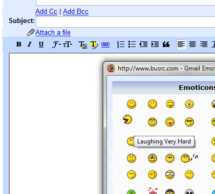 Gmail Emoticons for Greasemonkey