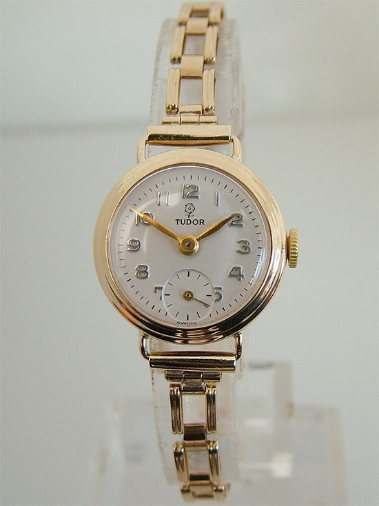 Rolex Tudor Ladies Solid Gold Vintage Watch + Solid Gold Bracelet, 1960 ...